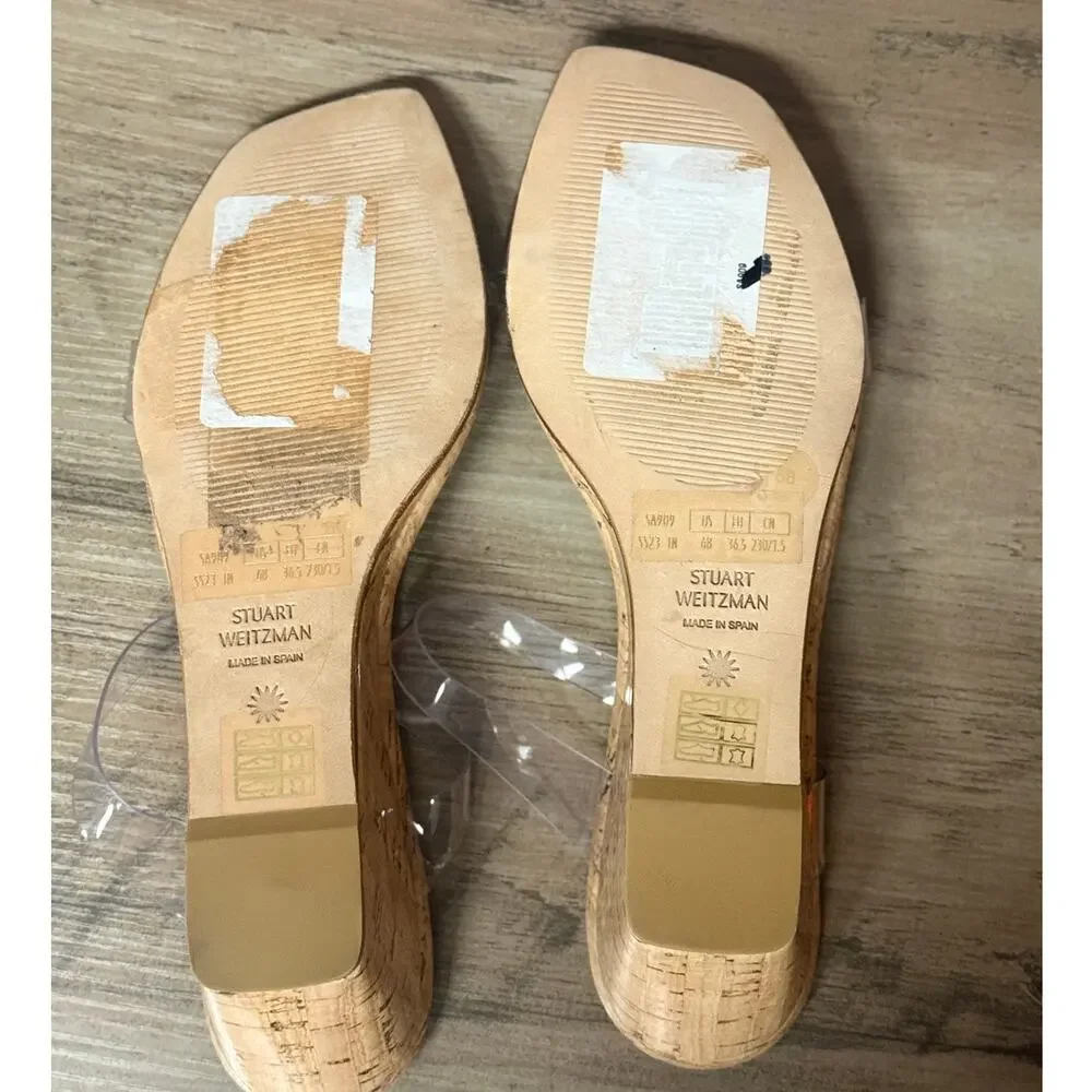 Stuart Weitzman Women’s Aleena 50 Wedge Slide Sandal Size 6B